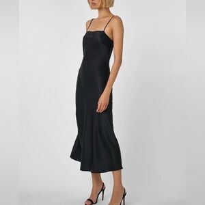 TOCCIN Lou Lou Slip Dress Black Size Small NWT